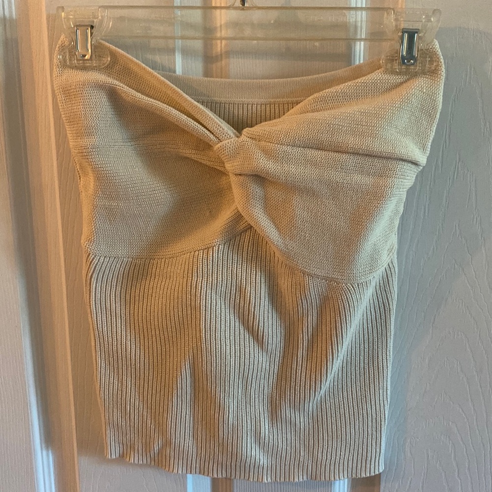 Amazon knit strapless top